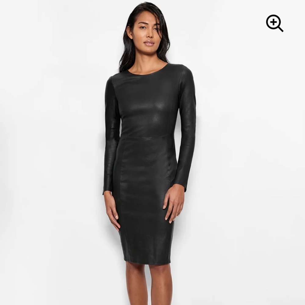 ASbyDF MRS.SMITH STRETCH LEATHER DRESS